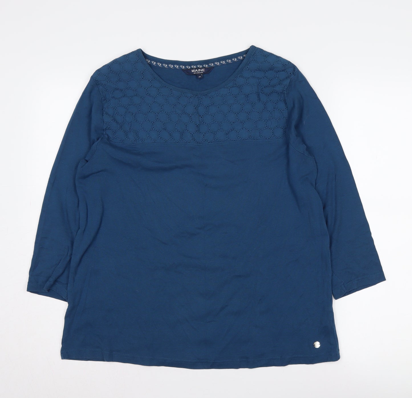 Maine New England Women's Blue Basic Blouse, Size 20