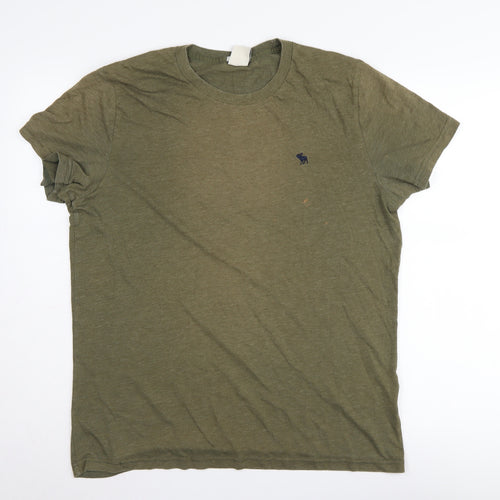 Abercrombie & Fitch Men's Green L T-Shirt