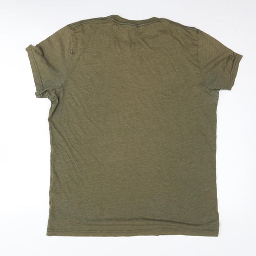 Abercrombie & Fitch Men's Green L T-Shirt