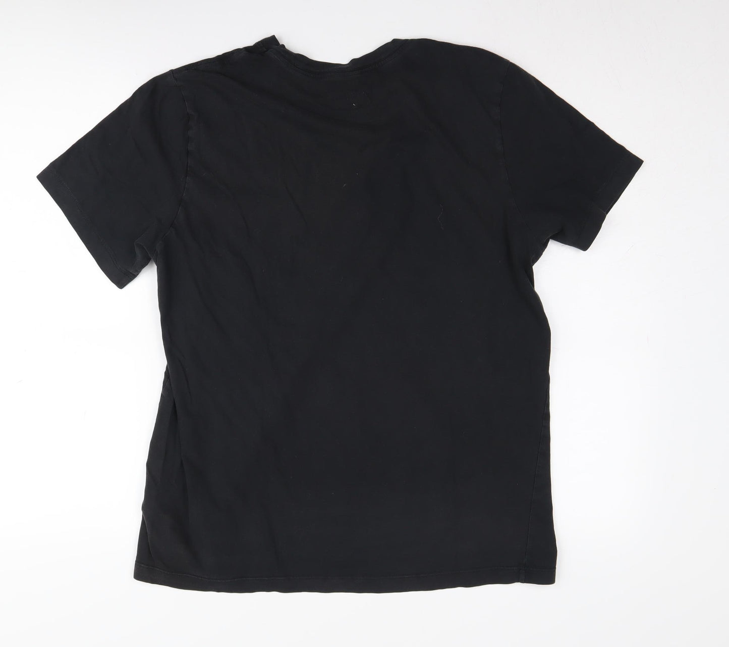 Nike Men Black Crew Neck Short Sleeve T-Shirt L