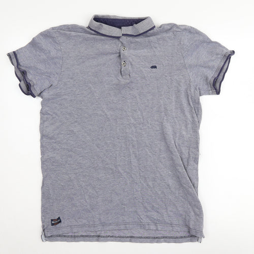 SoulCal & Co Men’s Grey Polo Shirt L Collared Short Sleeve