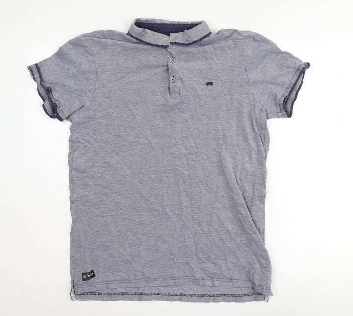 SoulCal & Co Men’s Grey Polo Shirt L Collared Short Sleeve