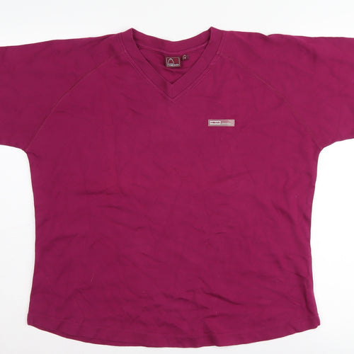 Head Burgundy Unisex V-Neck T-Shirt Size 16