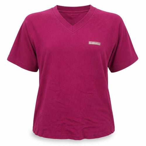 Head Burgundy Unisex V-Neck T-Shirt Size 16