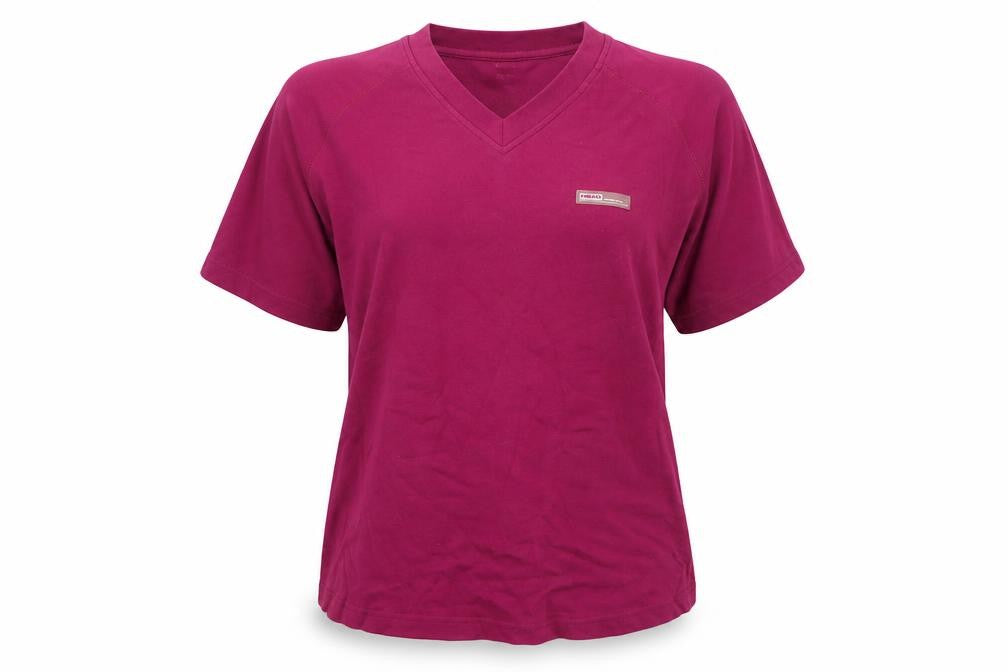 Head Burgundy Unisex V-Neck T-Shirt Size 16