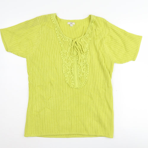 Cotton Traders Women's Green Pullover Jumper, Size 10