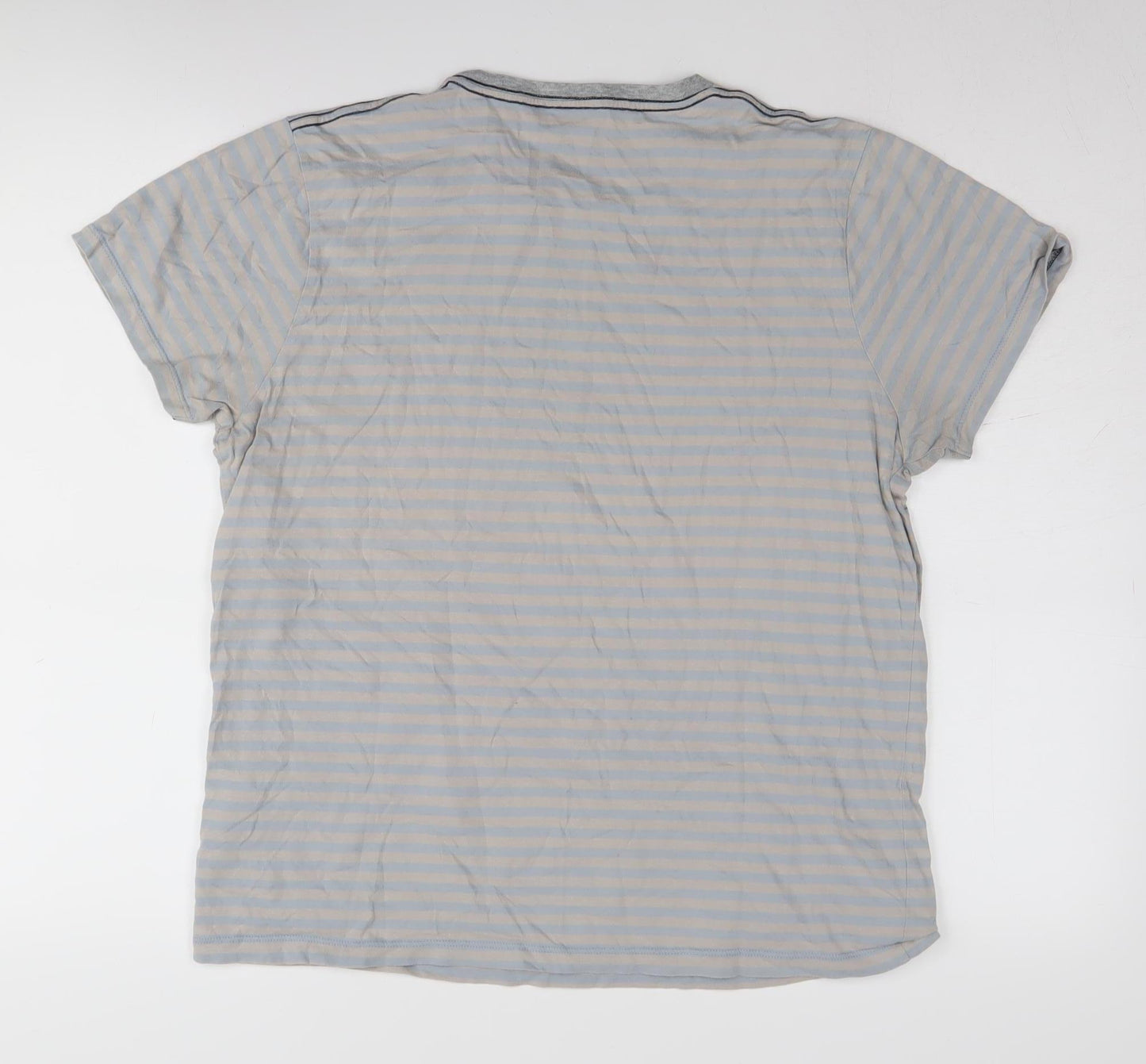 Pepe Jeans Unisex Blue Striped M Jersey T-Shirt