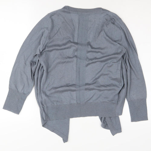 Jigsaw Women's Blue Cardigan, Medium, Silk-Cashmere Blend