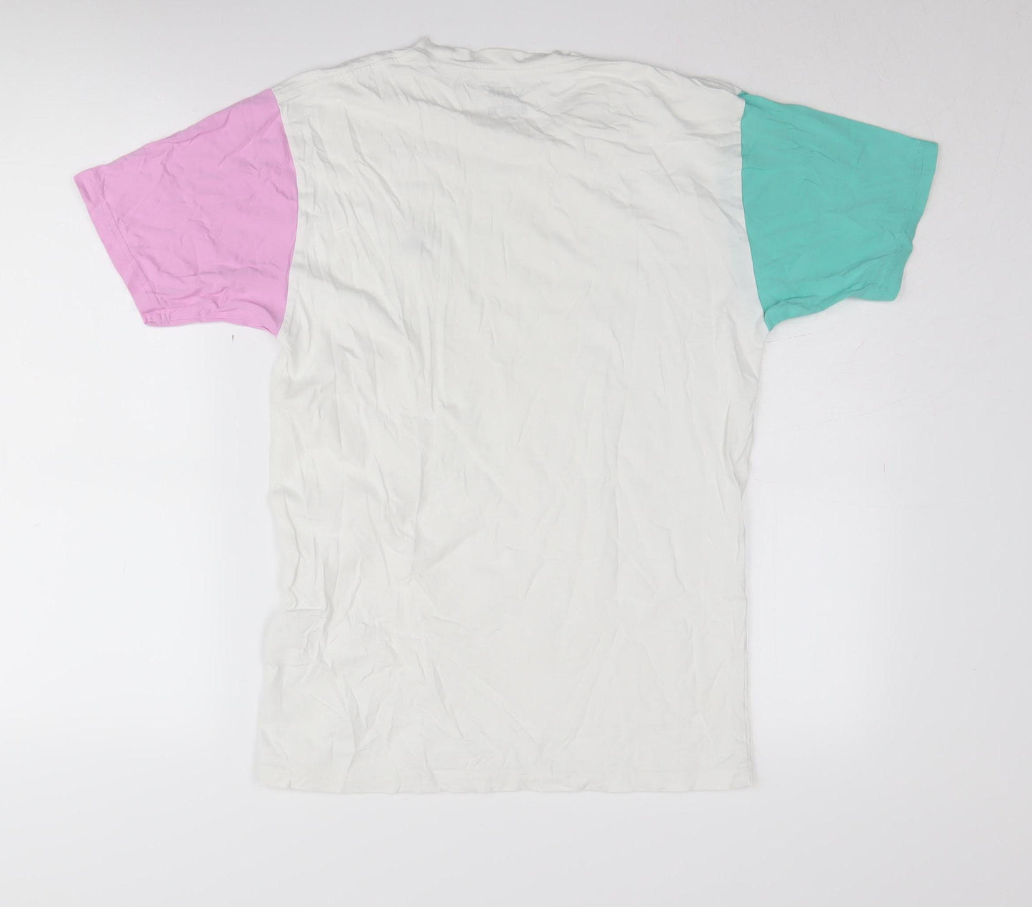 Vans Unisex White Colourblock T-Shirt, Medium