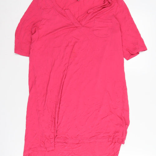 Next Women's Pink V-Neck Tunic Top Size 8