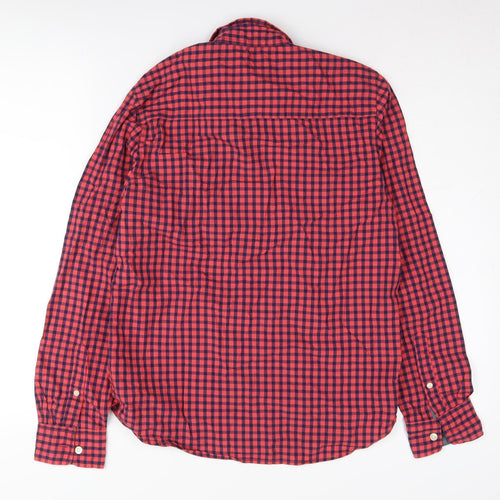 H&M Red Check Regular Fit Unisex Shirt Size 12