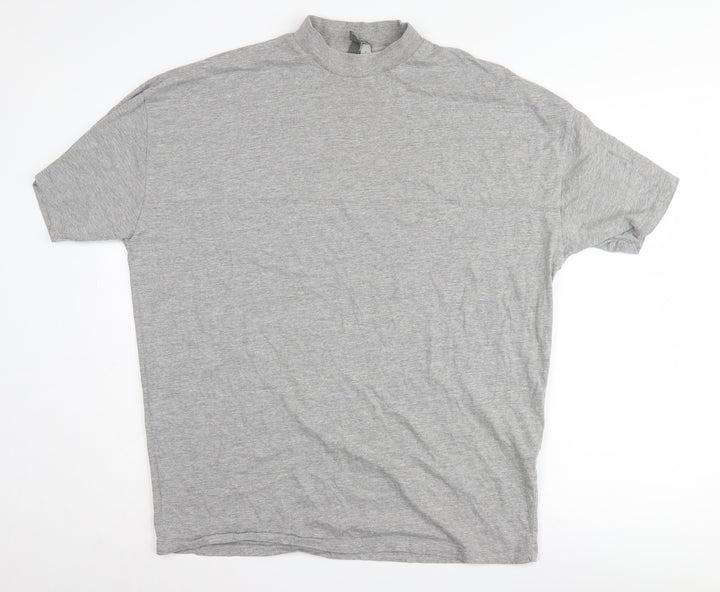 ASOS Men's Grey Crew Neck T-Shirt - Size S