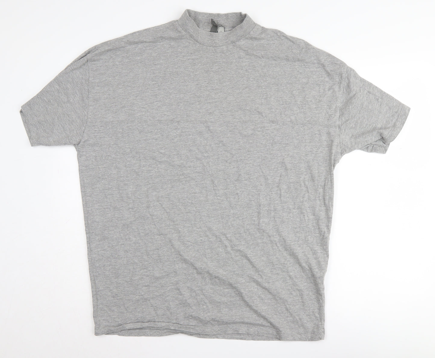 ASOS Men's Grey Crew Neck T-Shirt - Size S