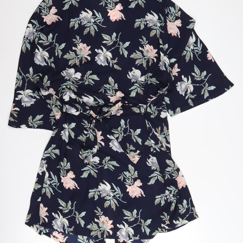 Oysho Women's Multicoloured Wrap Floral Jumper M