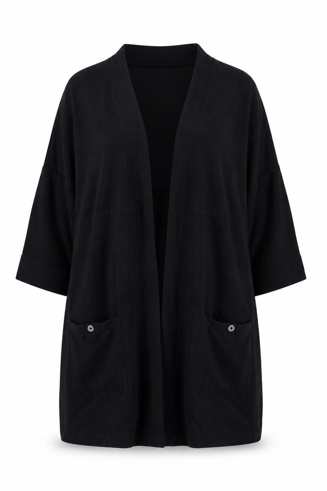 Wallis Women’s Black Cardigan XL with Button Accents