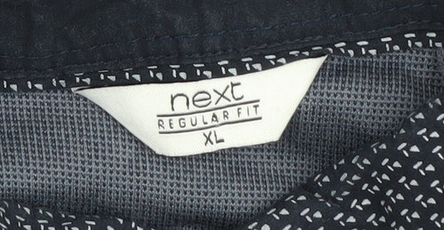 Next Men Blue Polo Shirt XL Regular Fit Casual