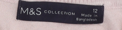 Marks and Spencer Women's Pink Pullover Jumper Size 12