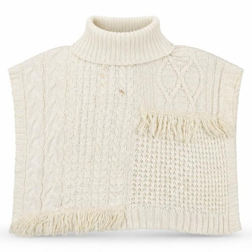 Next Girls Ivory Cape Jumper 3-4 Years Acrylic Cotton