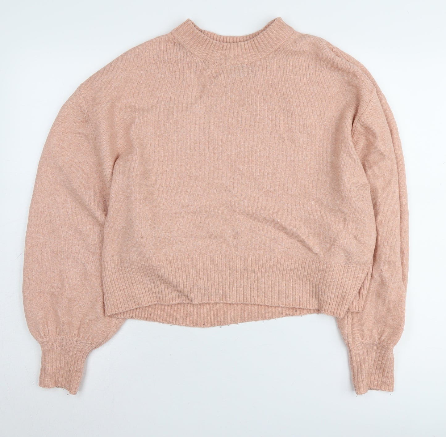 ASOS Design Women’s Pink Mock Neck Pullover Jumper Size 10