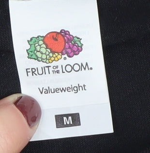 Fruit of the Loom Men's Black M Funny Graphic T-Shirt