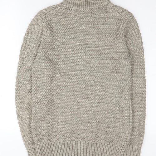 Next Men's Grey Cable Knit Pullover Jumper Size S