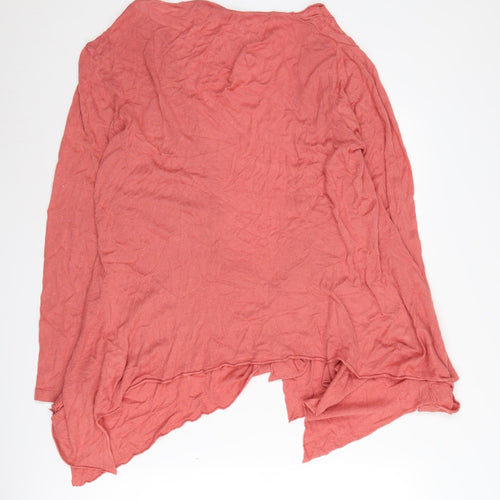 Marks and Spencer Women's Pink Wrap Jumper Size 14