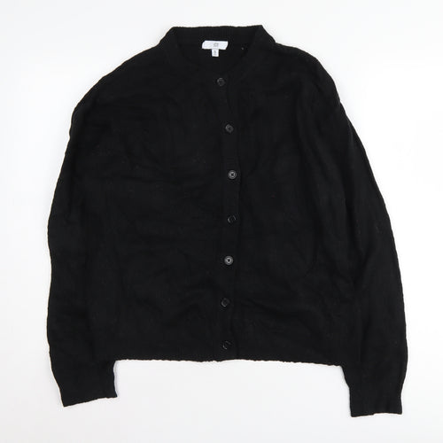 RR Women's Black Cardigan Jumper in Size S