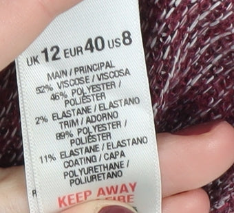 Miss Selfridge Women's Multicoloured Pullover Size 12