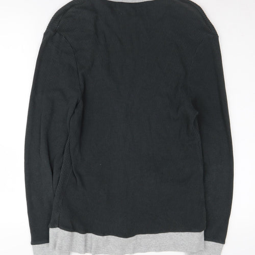 Topman Men's Grey Cardigan Size S - Classic V-Neck Knit Jumper