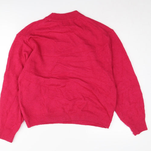 H&M Women's Red XS Mock Neck Jumper