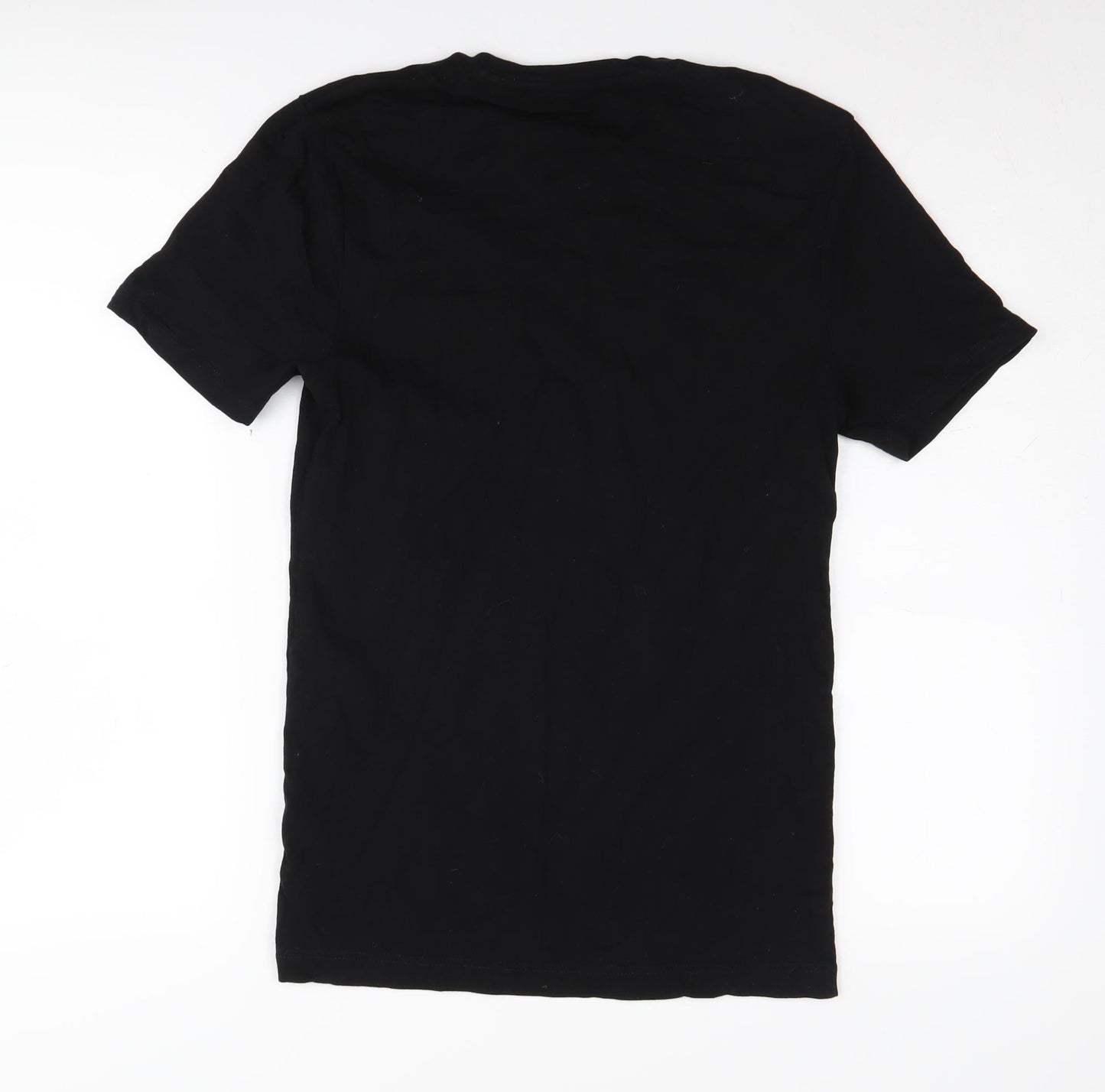 River Island Men's Black Slim Fit T-Shirt Medium