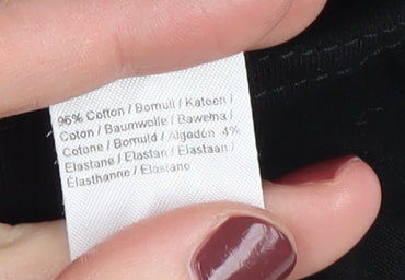 River Island Men's Black Slim Fit T-Shirt Medium