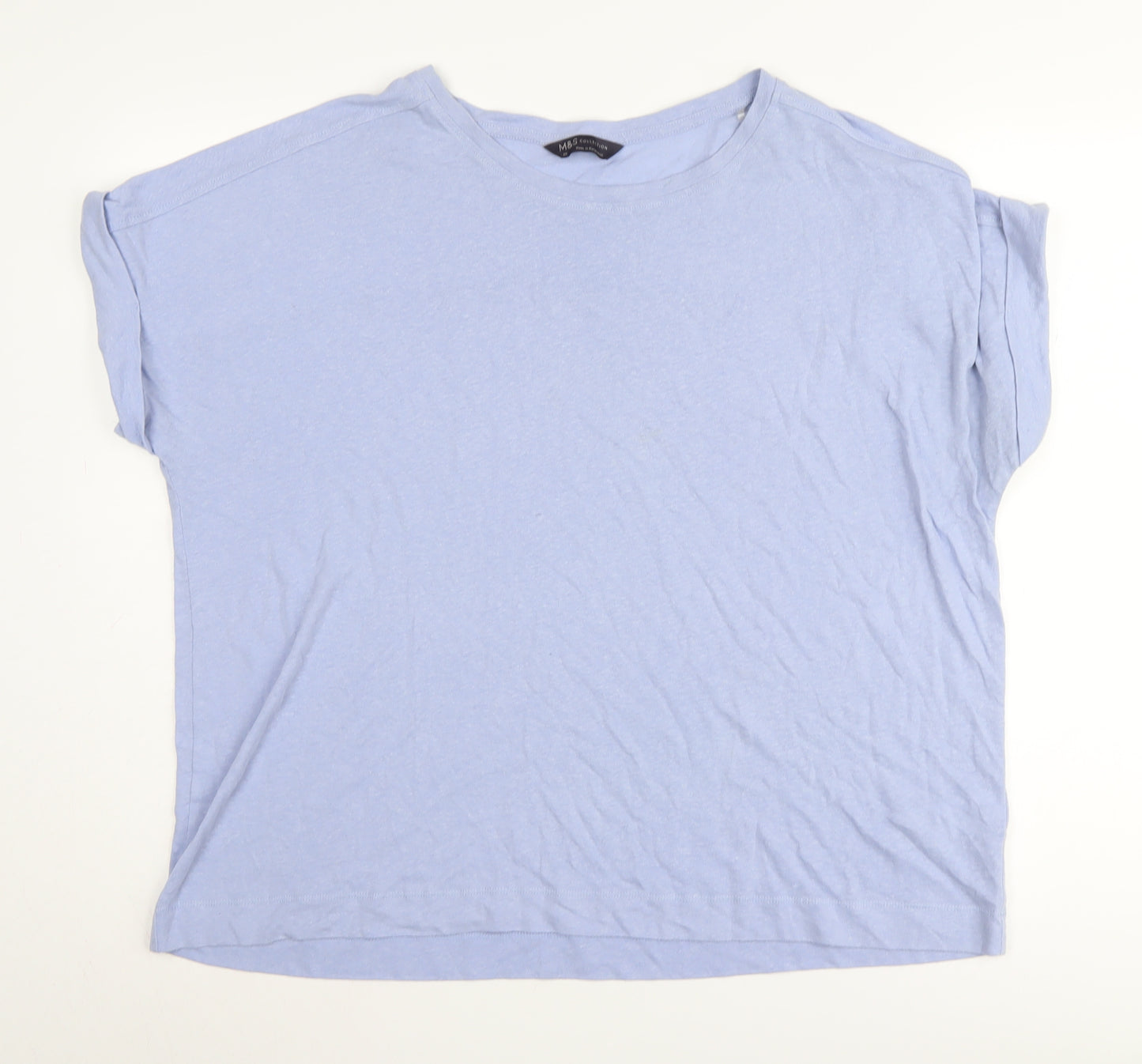 Marks and Spencer Women's Blue Relaxed T-Shirt Size 20