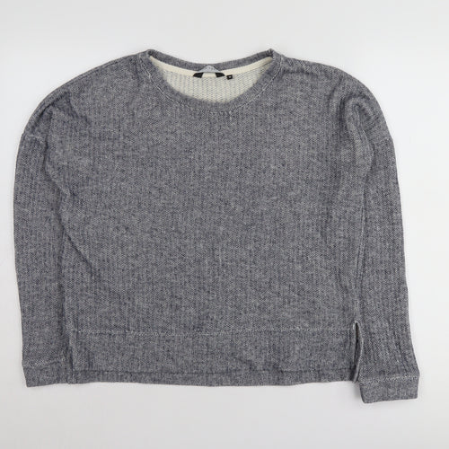 New Look Womens Grey Jumper Size 10 Cotton Blend