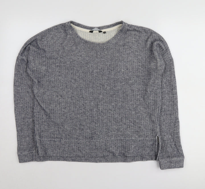 New Look Womens Grey Jumper Size 10 Cotton Blend