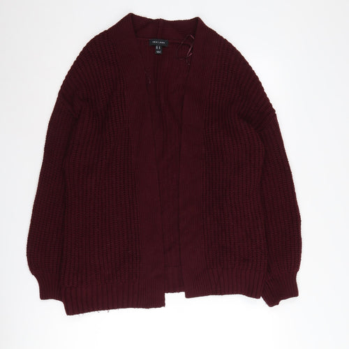 New Look Women's Red Knit Cardigan Medium