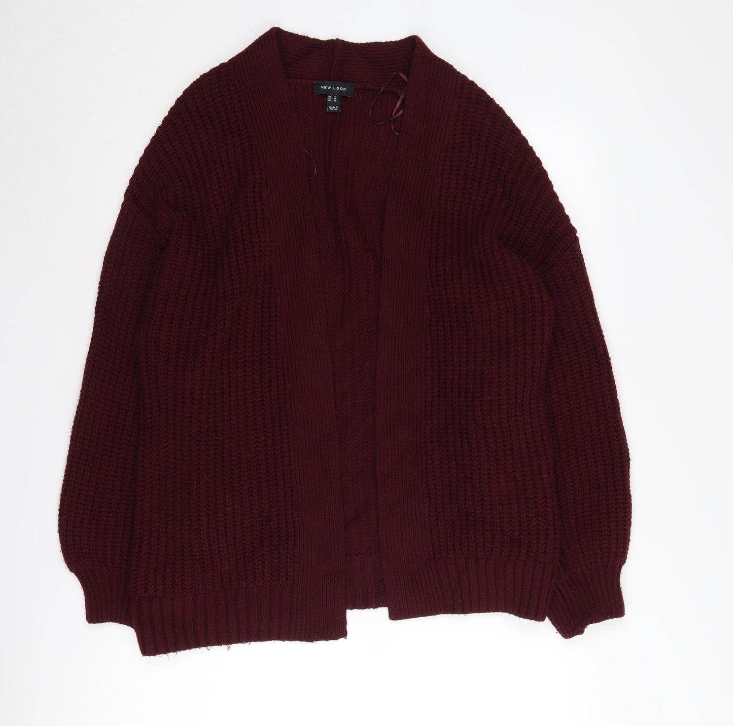 New Look Women's Red Knit Cardigan Medium