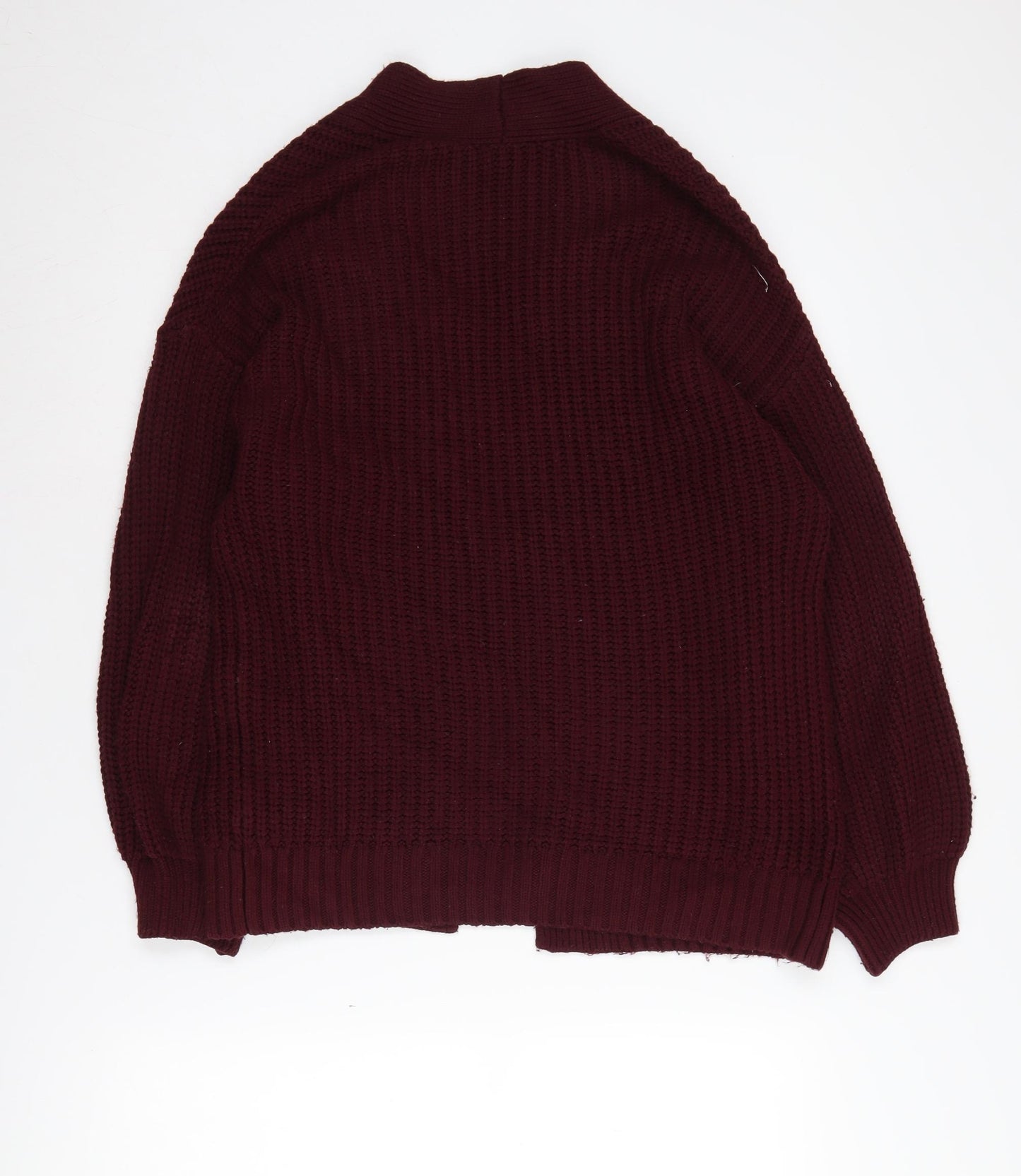 New Look Women's Red Knit Cardigan Medium