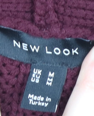 New Look Women's Red Knit Cardigan Medium