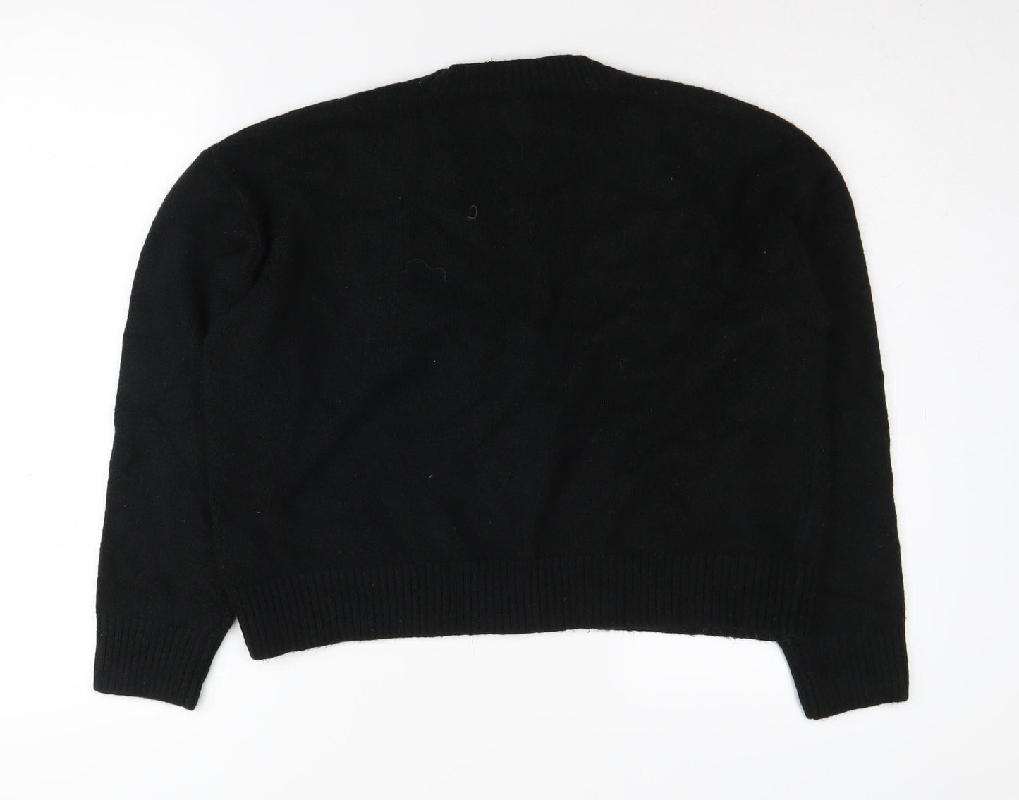 New Look Women's Black Cardigan - Large, Lightweight V-Neck