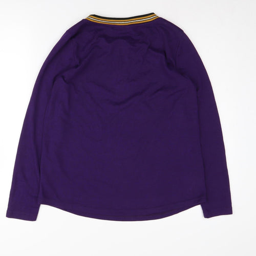 Fransa Women's Purple Pullover Crew Neck Jumper Size S