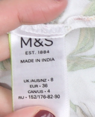 Marks and Spencer Women's Floral Tunic Blouse Size 8