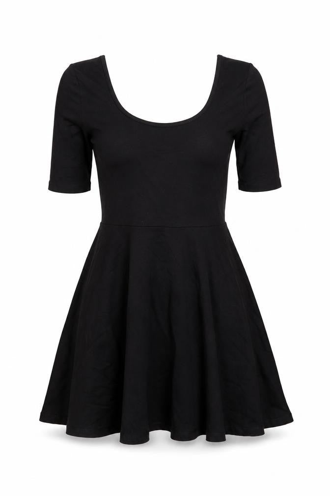 Envii Women's Black Skater Dress M - Stylish Casual Wear