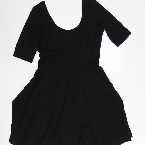 Envii Women's Black Skater Dress M - Stylish Casual Wear