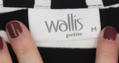 Wallis Petite Women's Black M Striped Jersey Dress