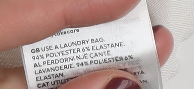 H&M Women Ivory Camisole Top XXS Satin Lace