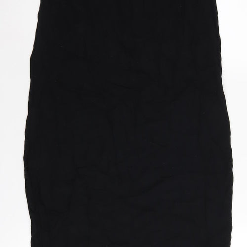 Marks and Spencer Women's Black Midi Slip Dress Size 10