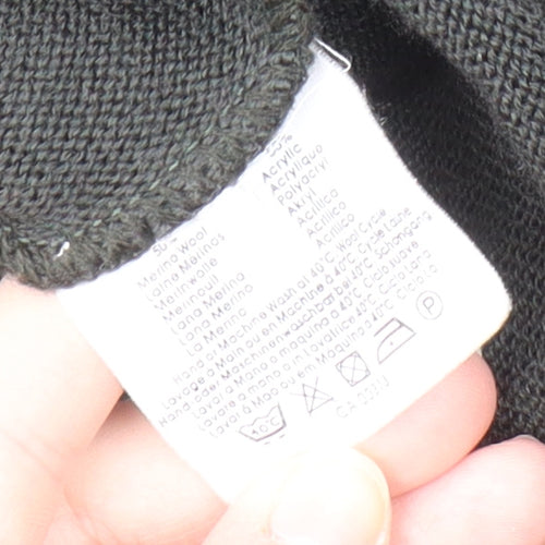 Wolsey Men's Green V-Neck Pullover Jumper 2XL