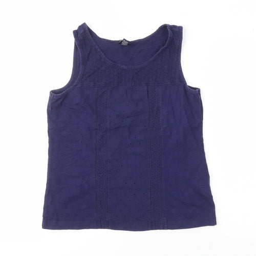 Lands' End Women's Blue XS Petite Tank Top