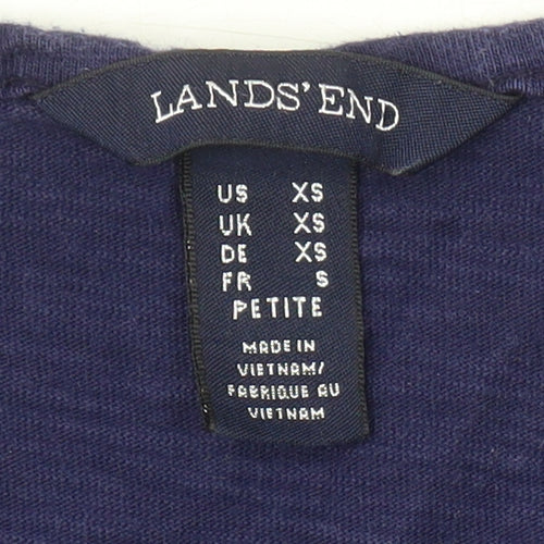 Lands' End Women's Blue XS Petite Tank Top